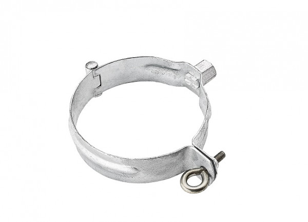 Fallrohrschelle 80 mit Gewindemutter M10 Aluminium | GRÖMO® - 1