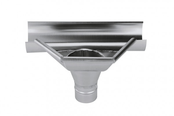 Rinnenerweiterung Segmentform für halbrunde Rinne 333/100 Zink | GRÖMO® - 1