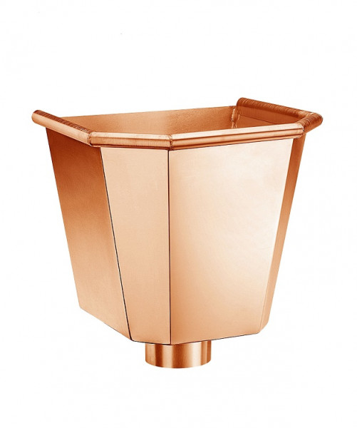 Wasserfangkasten sechskant 120 Kupfer| GRÖMO® - 1