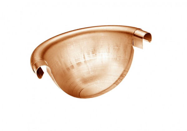 Rinnenviertelkugel universal mit Stift 333 Kupfer| GRÖMO® - 1