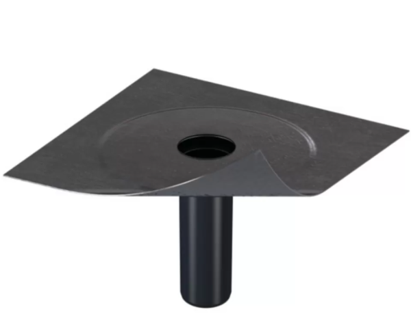 Dachablauf + Lüfteruntert. DN 50 Bitumen Manschette - 1