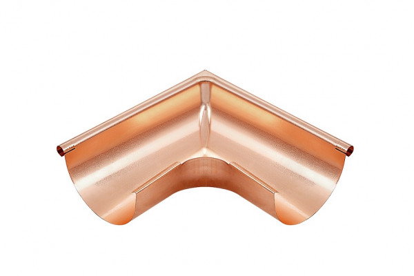 Rinnenwinkel-Außeneck 400/90° halbrund Kupfer| GRÖMO® - 1