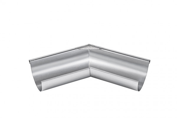 Rinnenwinkel-Außeneck 400/-135° (=45°) halbrund 300mm Zink | GRÖMO® - 1