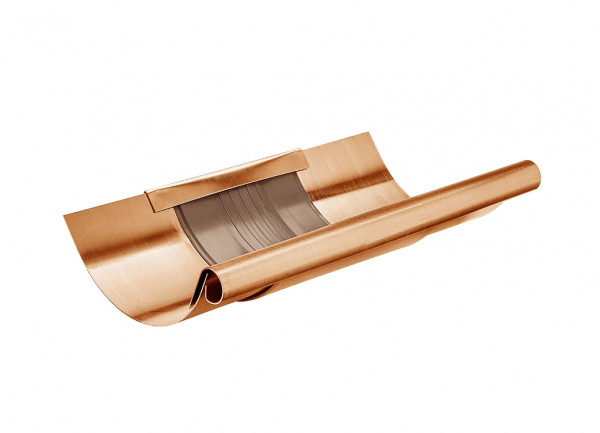 Rinnen-Dilatation mit Blende halbrund 280 Kupfer | GRÖMO® - 1