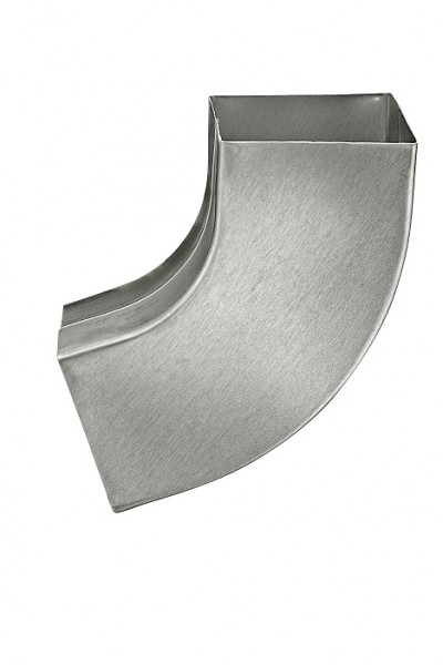 Vierkant-Rohrbogen 80/80 72° Quartz Zink| GRÖMO® - 1