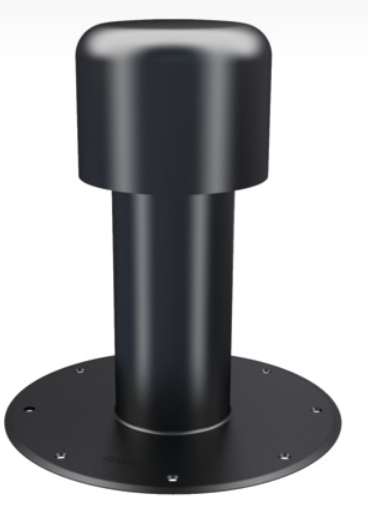 Dachraumlüfter DN 125 Hart-PVC Flansch verlängerbar - 1