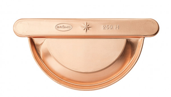 Rinnenboden halbrund universal hoch 333 Kupfer GRÖMO® - 1