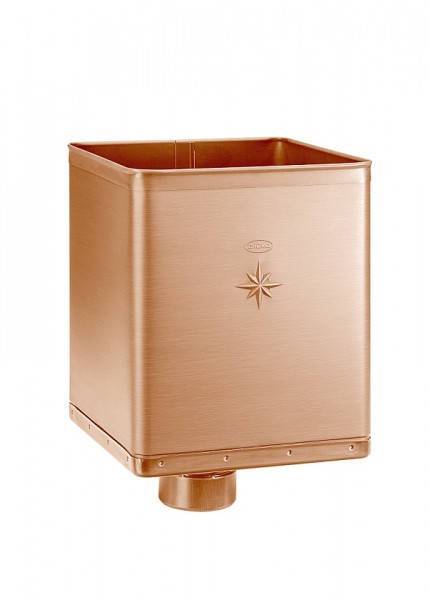 Design-Wasserfangkasten exzentrisch 100 Kupfer | GRÖMO® - 1