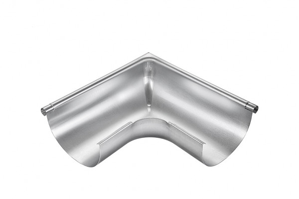 Rinnenwinkel-Außeneck 250/90° halbrund Edelstahl UGINOX Top 304 | GRÖMO® - 1