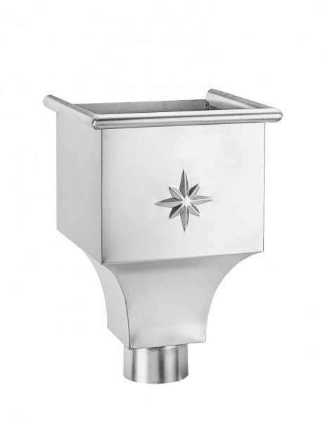 Wasserfangkasten eingezogen 100 Zink| GRÖMO® - 1