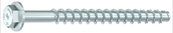 MULTI-MONTI-plus SS 6,0 x 60, Sechskantkopf mit Scheibe, A2K, 100 St. - 1