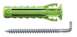 fischer Spreizdübel SX Plus Green 6 x 30 WH mit Winkelhaken (Inhalt: 8 Stück) - 1