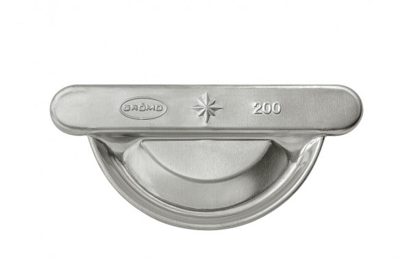 Rinnenboden halbrund universal 333 Quartz Zink| GRÖMO® - 1