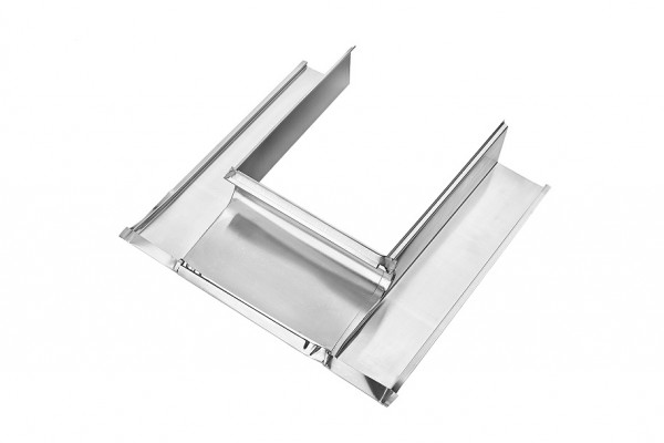 Kaminverwahrung Oberteil (Nackenblech) 800-1400 Stahl verzinkt| GRÖMO® - 1
