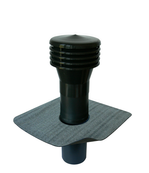 Wohnraumlüfter Oberteil DN 160 Bitumen Manschette - 1