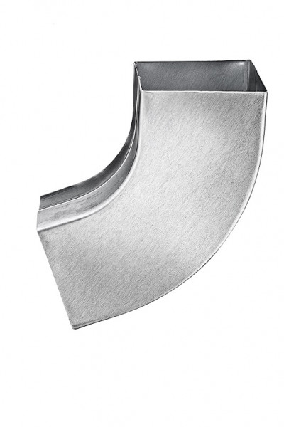 Vierkant-Rohrbogen 100/100 72° Zink| GRÖMO® - 1