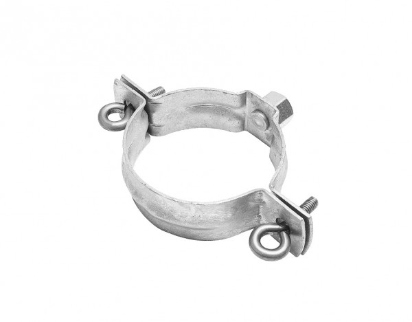 Standrohrschelle mit Gewindemutter M10 Ø150 Stahl verzinkt | GRÖMO® - 1