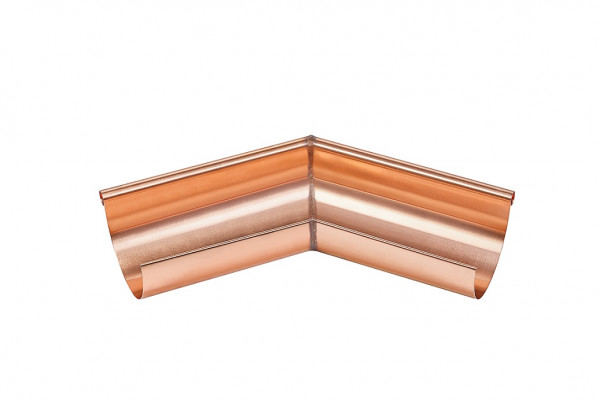 Rinnenwinkel-Außeneck 280/-135° (=45°) halbrund 300mm Kupfer| GRÖMO® - 1