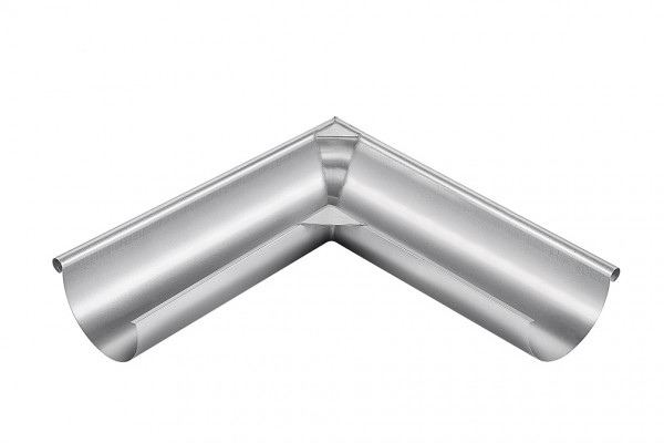 Rinnenwinkel-Außeneck 333/90° halbrund 500mm Zink | GRÖMO® - 1