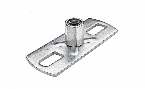 Grundplatte mit Gewindemutter M8-M10 Edelstahl | GRÖMO® - 1
