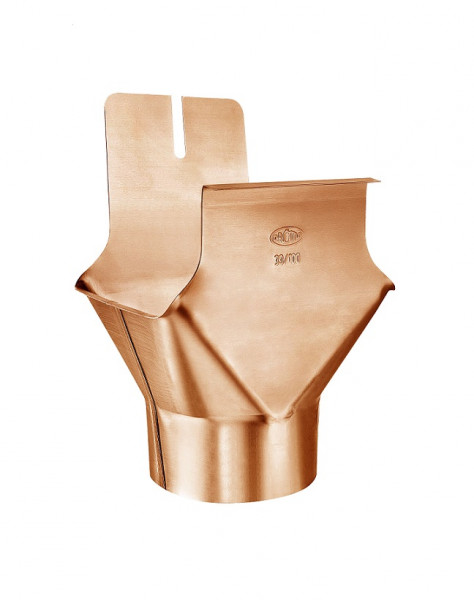 Einhangstutzen Kastenrinne 200/60 Kupfer| GRÖMO® - 1