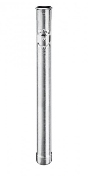 Standrohr 1,5m mit Sicherheitsüberlauf im Reinigungsdeckel 120 Stahl verzinkt| GRÖMO® - 1