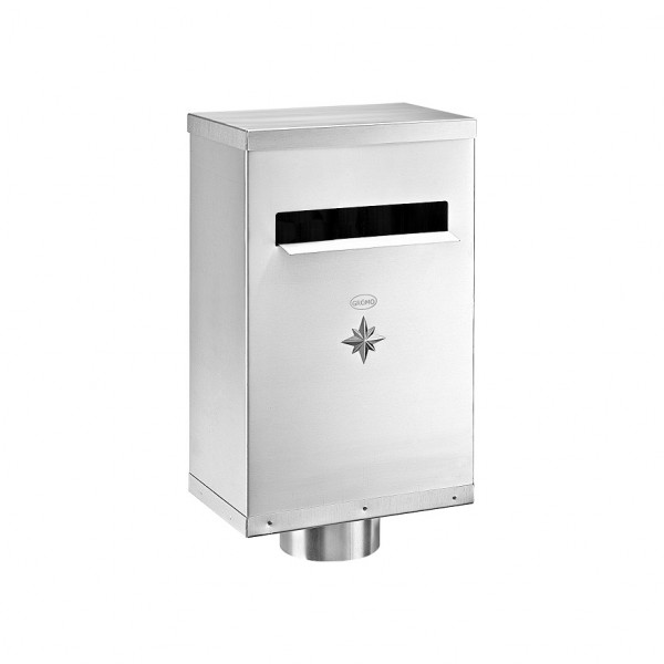 Flachdach-Wasserfangkasten ohne Zulauf 100 Zink | GRÖMO® - 1