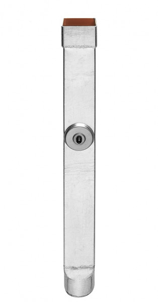 Standrohr quadratisch 1m mit Reinigungsdeckel 100x100 Stahl verzinkt | GRÖMO® - 1