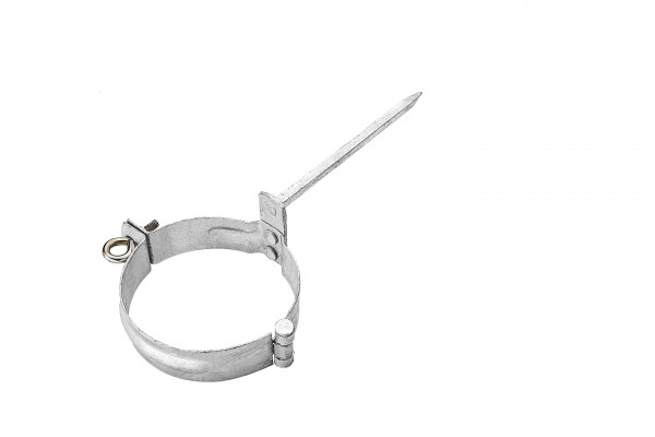 Fallrohrschelle 60 mit Schlagstift 140mm Stahl verzinkt| GRÖMO® - 1