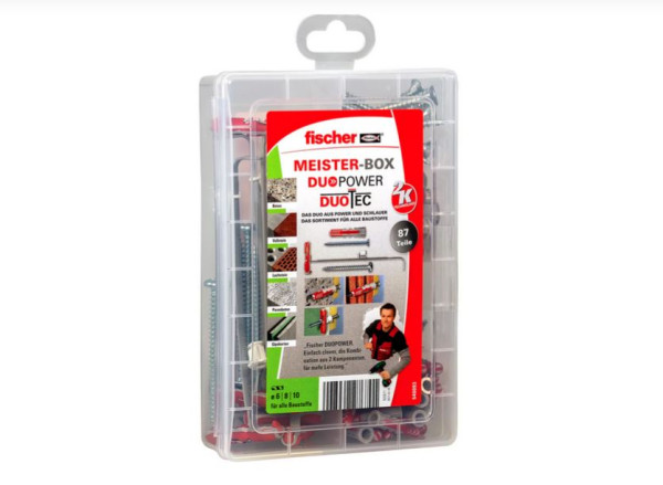 fischer Meister-Box DuoPower / DuoTec + Schraube (87 Teile) - 1