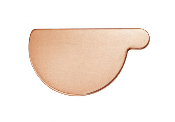 Rinnenboden halbrund links 250 Kupfer| GRÖMO® - 1