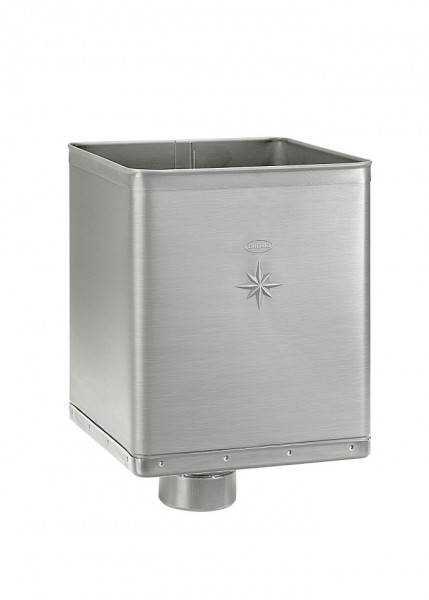 Design-Wasserfangkasten exzentrisch 100 Quartz Zinc vorbewittert | GRÖMO® - 1