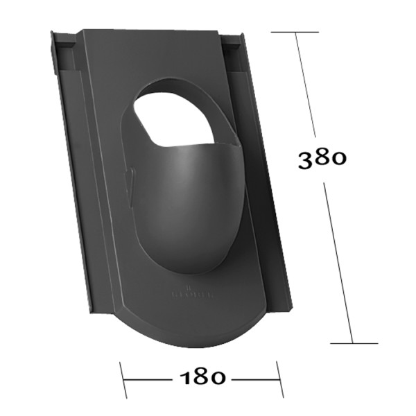 EINZELBIBER 18x38 ASA (FP), Grundplatte ohne Rohr - 1