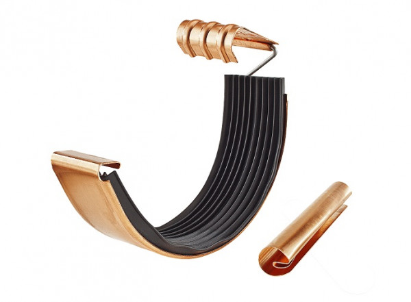 Rinnenverbinder halbrund 250 Kupfer | GRÖMO® - 1