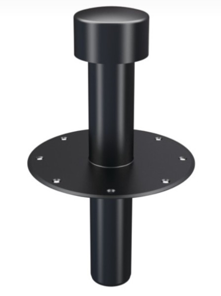 Wohnraumlüfter Oberteil DN 75 Hart-PVC Flansch - 1