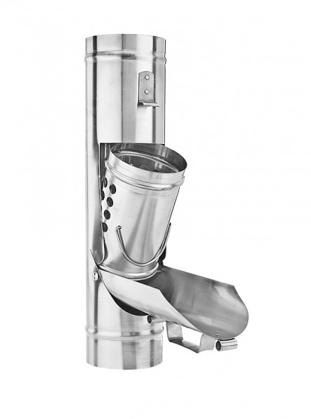 Laubfänger mit herausnehmbarem Laubkorb 87 Zink | GRÖMO® - 1