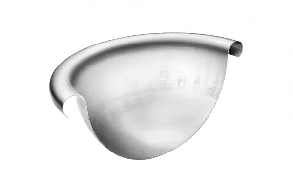 Rinnenviertelkugel universal 280 Zink| GRÖMO® - 1