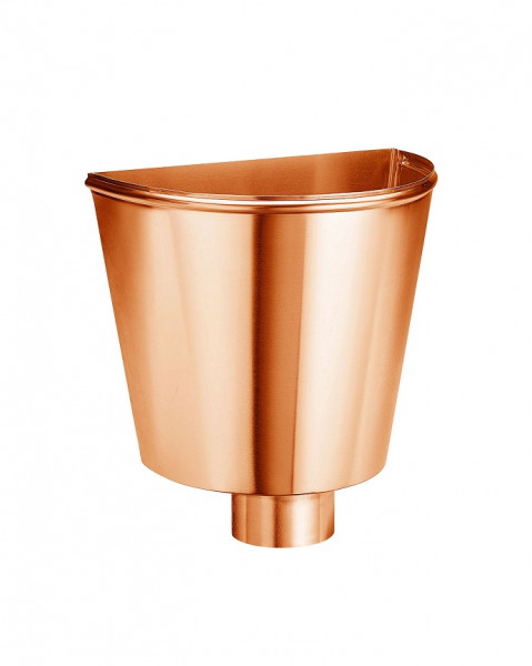 Wasserfangkasten wandanliegend halbrund 87 Kupfer| GRÖMO® - 1