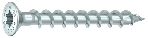 HECO-TOPIX-plus 4,5 x 40, Beschlagschraube, Senkkopf, HECO-Drive, VVG, A3K, 500 St. - 1