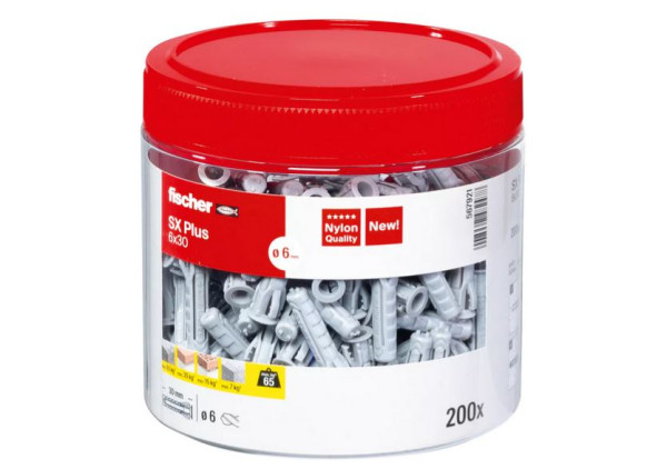 fischer Spreizdübel SX Plus 6 x 30 Dose (200 Stk.) - 1