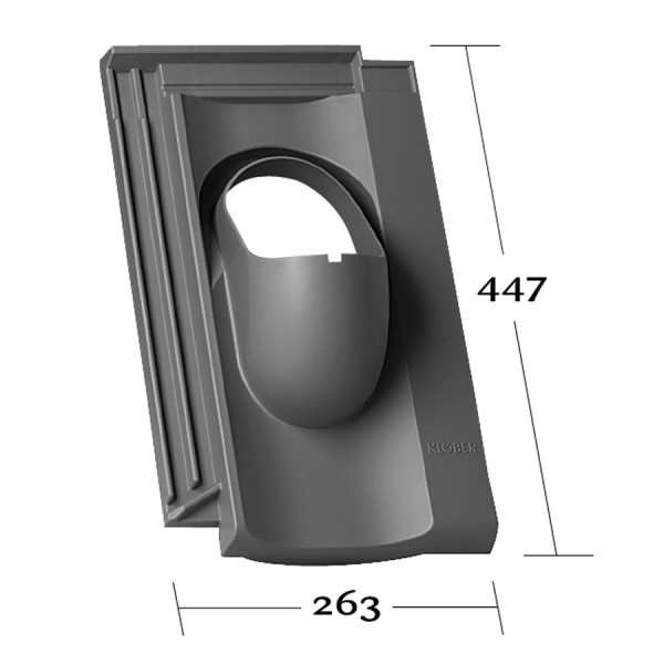 TERRA OPTIMA rot, Grundplatte ohne Rohr - 1