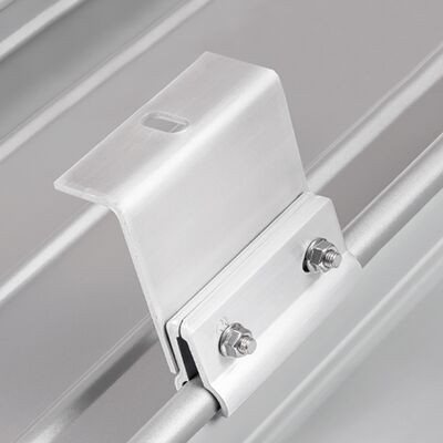 Alu Solarhalter Rundkopf 110 mm 100/40 - 1