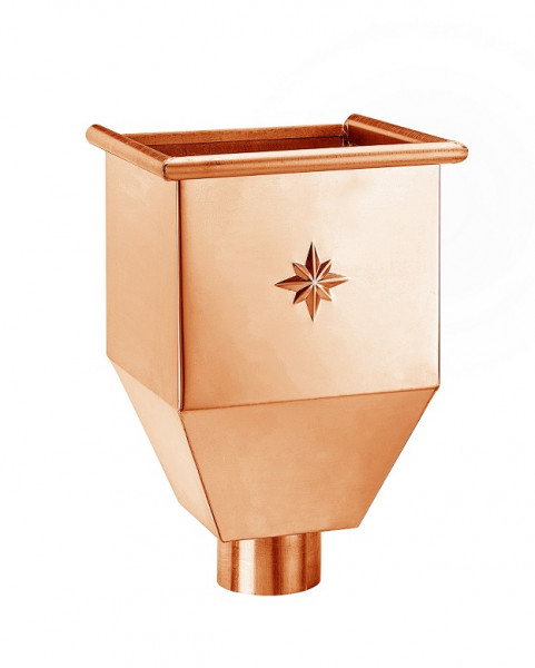 Wasserfangkasten quadratisch 100 Kupfer | GRÖMO® - 1