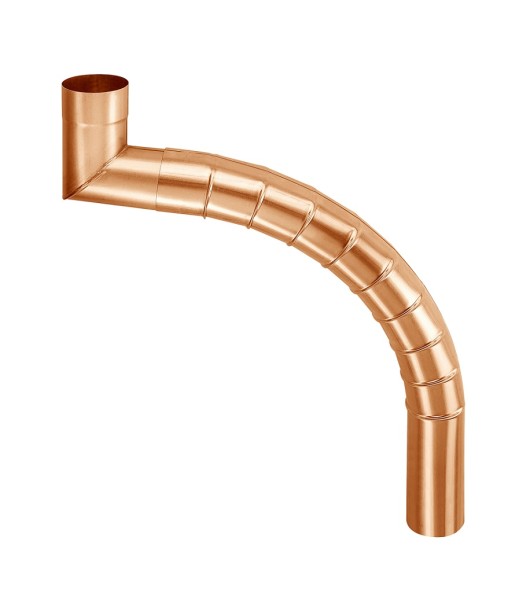 Gliederbogen Ø 100x700-795 gepresst Kupfer | GRÖMO® - 1