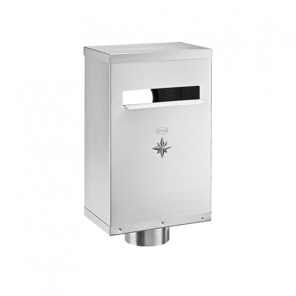 Flachdach-Wasserfangkasten mit Zulauf 100/100 Zink | GRÖMO® - 1