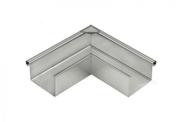 Rinnenwinkel-Außeneck 333/90° Kastenform Quartz Zink | GRÖMO® - 1