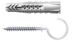 fischer Universaldübel UX 8 x 50 RH mit Rundhaken, nylonbeschichtet (Inhalt: 2 Stück) - 1