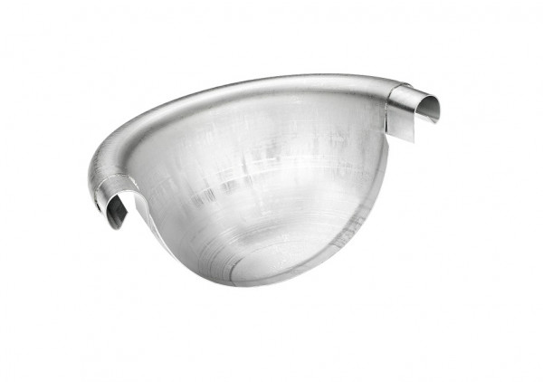 Rinnenviertelkugel universal mit Stift 280 Zink| GRÖMO® - 1