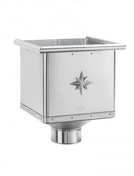 Wasserfangkasten kubisch 80 Zink | GRÖMO® - 1