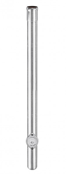 Regenstandrohr 2m mit Reinigungsdeckel 100/2000 Stahl verzinkt | GRÖMO® - 1